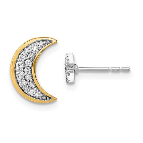 14k-two-tone-moon-andstar-diamond-mis-match-post-earrings-SolomonJeweler-Wichita-KS-CustomJewelry