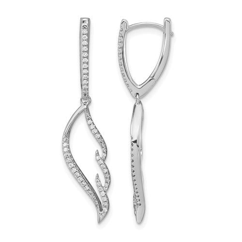 14k-white-gold-diamond-wing-hinged-hoop-dangle-earrings-SolomonJeweler-Wichita-KS-CustomJewelry