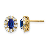 14k-oval-sapphire-and-diamond-halo-post-earrings-SolomonJeweler-Wichita-KS-CustomJewelry