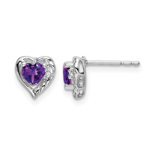 14k-white-gold-amethyst-and-diamond-heart-earrings-SolomonJeweler-Wichita-KS-CustomJewelry
