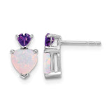 14k-white-gold-created-opal-and-amethyst-heart-earrings-SolomonJeweler-Wichita-KS-CustomJewelry