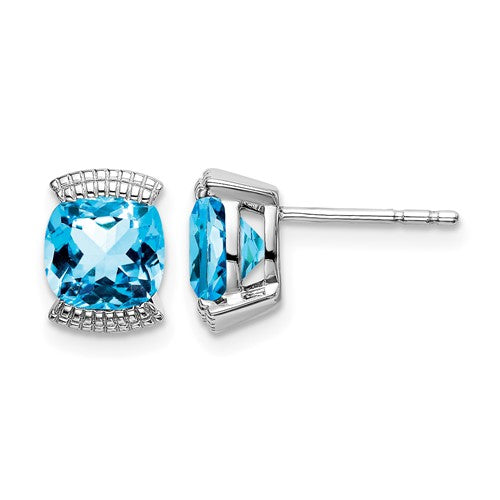 14k-white-gold-blue-topaz-post-earrings-SolomonJeweler-Wichita-KS-CustomJewelry