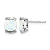 14k-white-gold-created-opal-post-earrings-SolomonJeweler-Wichita-KS-CustomJewelry