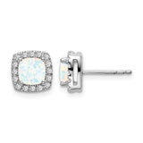 14k-white-gold-cushion-created-opal-and-diamond-halo-earrings-SolomonJeweler-Wichita-KS-CustomJewelry