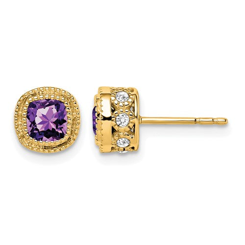 14k-cushion-amethyst-and-diamond-earrings-SolomonJeweler-Wichita-KS-CustomJewelry