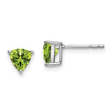 14k-white-gold-trillion-peridot-earrings-SolomonJeweler-Wichita-KS-CustomJewelry