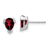 14k-white-gold-pear-garnet-and-diamond-earrings-SolomonJeweler-Wichita-KS-CustomJewelry