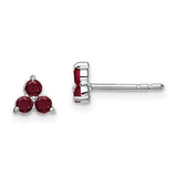 14k-white-gold-3-stone-created-ruby-triangle-earrings-SolomonJeweler-Wichita-KS-CustomJewelry