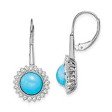 14k-white-gold-turquoise-and-diamond-leverback-earrings-SolomonJeweler-Wichita-KS-CustomJewelry