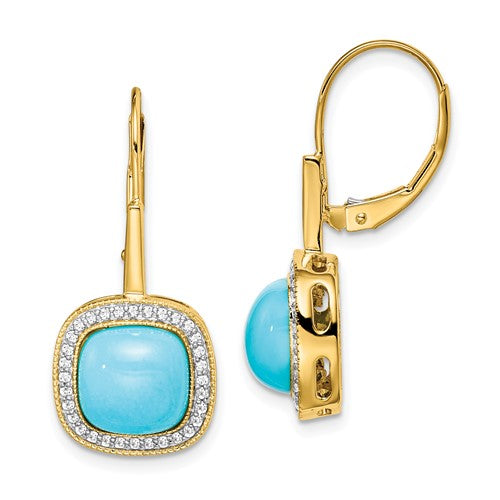 14k-turquoise-and-diamond-leverback-earrings-SolomonJeweler-Wichita-KS-CustomJewelry