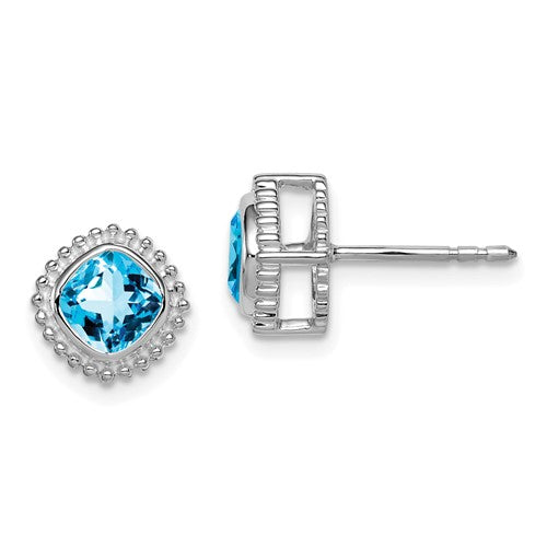 14k-white-gold-cushion-blue-topaz-earrings-SolomonJeweler-Wichita-KS-CustomJewelry