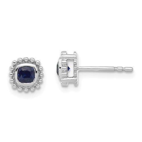14k-white-gold-cushion-sapphire-earrings-SolomonJeweler-Wichita-KS-CustomJewelry