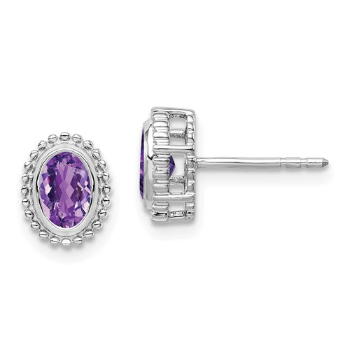 14k-white-gold-oval-amethyst-post-earrings-SolomonJeweler-Wichita-KS-CustomJewelry