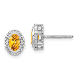 14k-white-gold-oval-citrine-post-earrings-SolomonJeweler-Wichita-KS-CustomJewelry