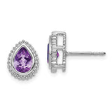 14k-white-gold-pear-amethyst-post-earrings-SolomonJeweler-Wichita-KS-CustomJewelry