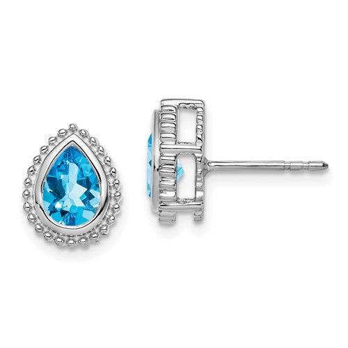 14k-white-gold-pear-blue-topaz-post-earrings-SolomonJeweler-Wichita-KS-CustomJewelry