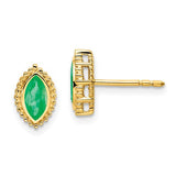 14k-marquise-emerald-post-earrings-SolomonJeweler-Wichita-KS-CustomJewelry