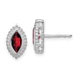 14k-white-gold-marquise-garnet-post-earrings-SolomonJeweler-Wichita-KS-CustomJewelry