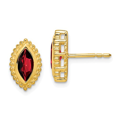 14k-marquise-garnet-post-earrings-SolomonJeweler-Wichita-KS-CustomJewelry