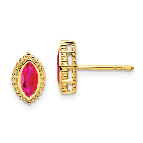 14k-marquise-ruby-post-earrings-SolomonJeweler-Wichita-KS-CustomJewelry