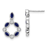 14k-white-gold-sapphire-and-diamond-dangle-earrings-SolomonJeweler-Wichita-KS-CustomJewelry