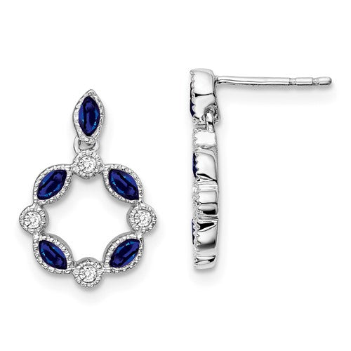 14k-white-gold-sapphire-and-diamond-dangle-earrings-SolomonJeweler-Wichita-KS-CustomJewelry