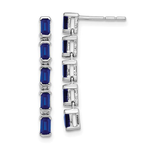14k-white-gold-sapphire-5-stone-dangle-earrings-SolomonJeweler-Wichita-KS-CustomJewelry