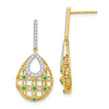 14k-emerald-and-diamond-dangle-earrings-SolomonJeweler-Wichita-KS-CustomJewelry
