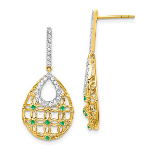 14k-emerald-and-diamond-dangle-earrings-SolomonJeweler-Wichita-KS-CustomJewelry