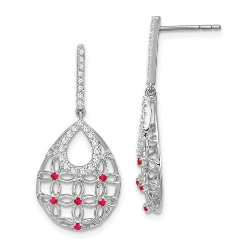 14k-white-gold-ruby-and-diamond-dangle-earrings-SolomonJeweler-Wichita-KS-CustomJewelry