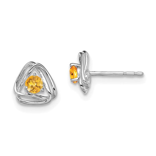 14k-white-gold-citrine-post-earrings-SolomonJeweler-Wichita-KS-CustomJewelry