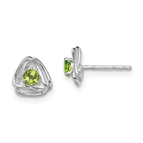 14k-white-gold-peridot-post-earrings-SolomonJeweler-Wichita-KS-CustomJewelry