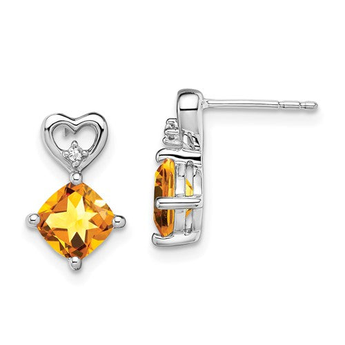 14k-white-gold-citrine-and-diamond-heart-earrings-SolomonJeweler-Wichita-KS-CustomJewelry