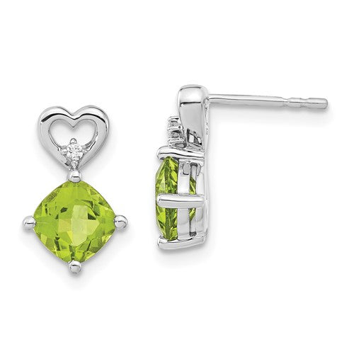14k-white-gold-peridot-and-diamond-heart-earrings-SolomonJeweler-Wichita-KS-CustomJewelry