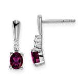 14k-white-gold-oval-rhodolite-garnet-and-diamond-dangle-earrings-SolomonJeweler-Wichita-KS-CustomJewelry