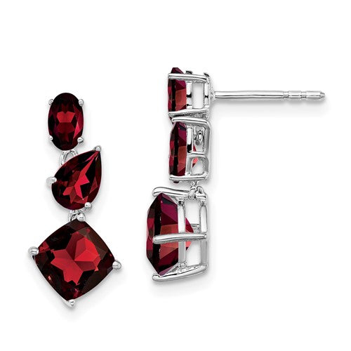 14k-white-gold-garnet-dangle-earrings-SolomonJeweler-Wichita-KS-CustomJewelry