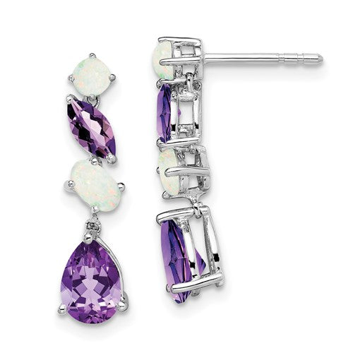 14k-white-gold-amethyst-and-opal-dangle-earrings-SolomonJeweler-Wichita-KS-CustomJewelry