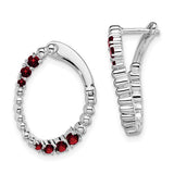 14k-white-gold-garnet-oval-hoop-earrings-SolomonJeweler-Wichita-KS-CustomJewelry