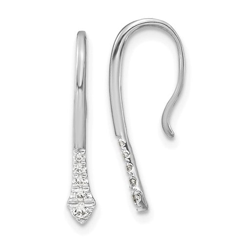 14k-white-gold-polished-diamond-drop-wire-earrings-SolomonJeweler-Wichita-KS-CustomJewelry