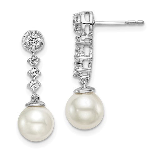 14k-white-gold-freshwater-cultured-pearl-diamond-post-earrings-SolomonJeweler-Wichita-KS-CustomJewelry