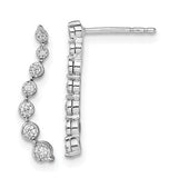14k-white-gold-graduating-diamond-post-earrings-SolomonJeweler-Wichita-KS-CustomJewelry