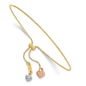 14k-tri-color-d-c-heart-adjustable-bracelet-SolomonJeweler-Wichita-KS-CustomJewelry