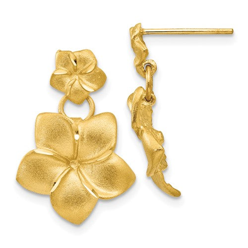 14k-plumeria-dangle-earrings-SolomonJeweler-Wichita-KS-CustomJewelry