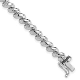 14k-white-gold-faceted-san-marco-bracelet-SolomonJeweler-Wichita-KS-CustomJewelry
