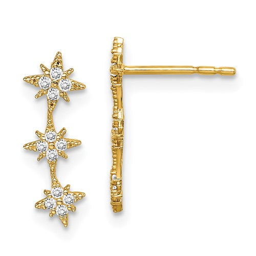 14k-madi-k-cz-star-drop-bar-dangle-post-earrings-SolomonJeweler-Wichita-KS-CustomJewelry