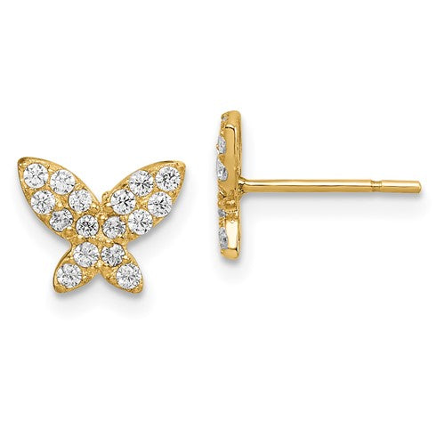 14k-madi-k-butterfly-cz-post-earrings-SolomonJeweler-Wichita-KS-CustomJewelry