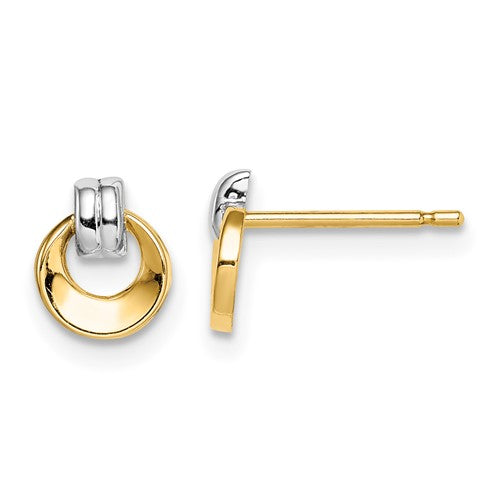 14k-w-rhodium-madi-k-circle-post-earrings-SolomonJeweler-Wichita-KS-CustomJewelry