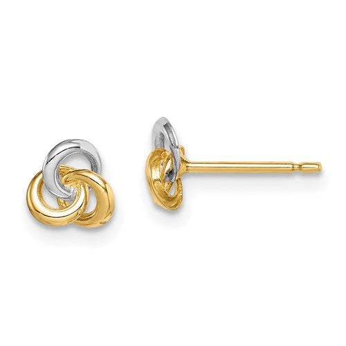 14k-w-rhodium-madi-k-love-knot-post-earrings-SolomonJeweler-Wichita-KS-CustomJewelry