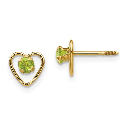 14k-madi-k-3mm-genuine-peridot-birthstone-heart-earrings-SolomonJeweler-Wichita-KS-CustomJewelry