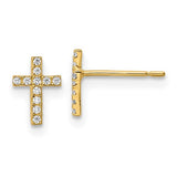 14k-madi-k-cz-cross-post-earrings-SolomonJeweler-Wichita-KS-CustomJewelry
